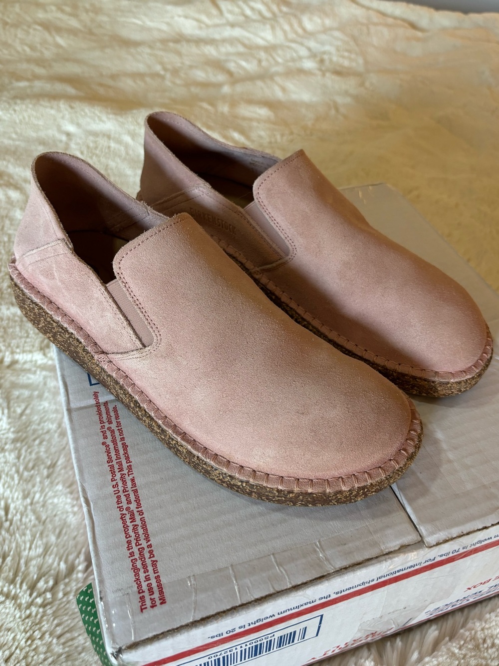 Birkenstock Callan Suede Slip-On Loafer in Soft Pink 39 - Picture 3 of 7